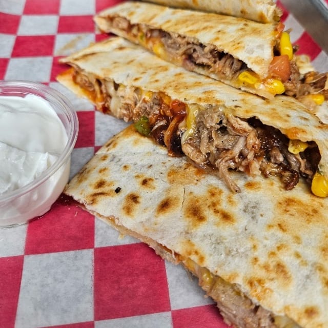 Red Barn BBQ Quesadillas.