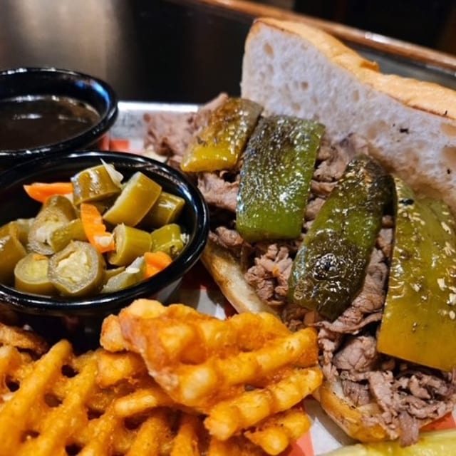 Italian Beef Sandwich.