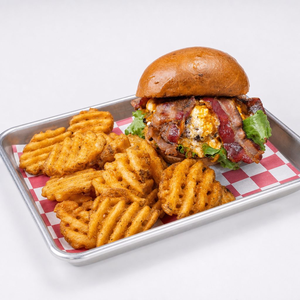Raging Buffalo Burger.