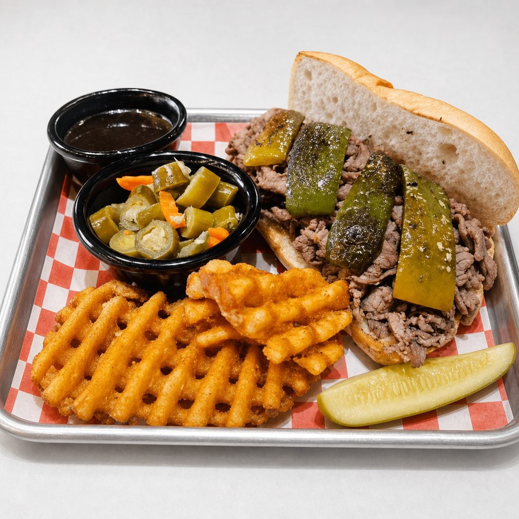Italian Beef Sandwich.