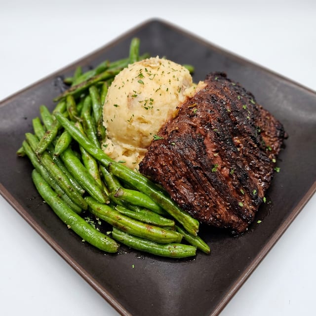 Skirt Steak Dinner.